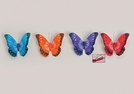 SCHMETTERLING M.KLAMMER HANDBEMALT 4-F.S.10CM