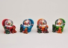 SCHNEEKUGEL NIKOLAUS A.SESSEL POLY SORT.5CM