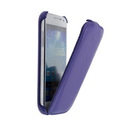 Star-Case® Flip ''Roma'' Montone für Samsung i9195 Galaxy S4 mini Leder Purple