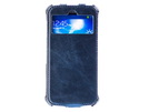 Star-Case® Flip ''Roma View Case'' Rabat für Samsung i9505 Galaxy S4 Leder Blue