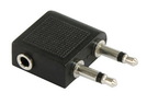 Klinke-Adapter, von 1x 3,5mm stereo(Buchse) auf 2x 3,5m