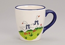 BECHER GAENSE KERAMIK 11CM