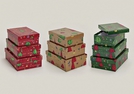 DOSEN-SET 3TLG WEIHNACHTSDEK.PAPPE SORT.