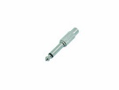 Cinchbuchse/Klinkenstecker mono, metall/10