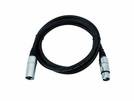 Kabel MC-225, XLR m/f, 2x2.5mm², 1,5m, sw