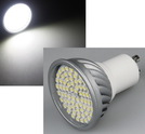 LED Strahler GU10 ''H50 Pro'' 70 SMD LEDs, 6000k, 400lm, 120°, 230V/5W, weiß