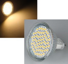 LED Strahler MR16 ''H35 V2'' 60 SMD LEDs, 3000k, 220lm, 120°, 12V/2,5W, warmweiß