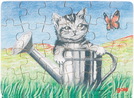 Puzzle Mini Tierkinder, 36Stück