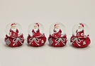 SCHNEEKUGEL NIKOLAUS POLY SORT.9CM