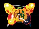 Blinkie Blinky LED Pins Anstecker "Schmetterling“