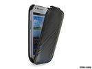 Star-Case® Flip ''Roma'' Linea für Samsung i8190 Galaxy S3 mini echt Leder Black