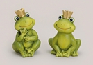 FROSCHKOENIG AUS TON 2-F.S.10X9X16CM