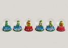 GLIMMERKUGEL FROSCH POLY SORT.6CM