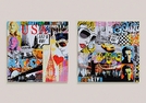 WANDBILD A.KEILRAHMEN NEW YORK 2-F.S.70X70CM