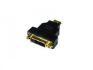 Adapter HDMI 19p (St.) - DVI-D 24+1 (Bu.) gold