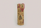 FLASCHENDOSE WEIHN.DEKOR PAPPE 33X10CM}
