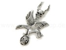 Gothic Gothik Halskette Kette Totenkopf Adler