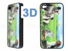 Design Cover Schale IPhone 4 3d Optik "Hunde"