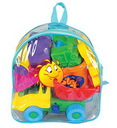 Sand-Set Nr.310 Auto/Eimer/Zubehör im Rucksack
