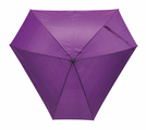 Fiberglas-Schirm "Triangle", Violet, Ø108 cm