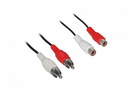 Kabel 2x Cinch (St.) - 2x Cinch (Bu.) 1,5 m