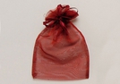 GESCHENKSAECKCHEN ORGANZA BORDEAUX 24X15CM