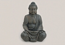BUDDHA POLY BRAUN SITZEND 65CM