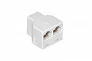 Adapter RJ45 8P8C (Bu.) - 2x RJ45 8P8C (Bu.) white