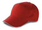 Baseball-Cap, 5 Panel, Farbe: Rot, Groesse: 26 x 20 cm