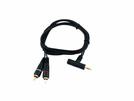 Kabel TC-15 3,5mm T-Klinke ster./2x Cinch 1,5m