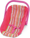 AM Puppen-Tragesitz rosa Streifen , 42cm