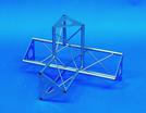 DECOTRUSS Ecke 4-Weg r+h SAC 44 silber