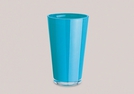 VASE CHICAGO GLAS TUERKIS 22X13CM}