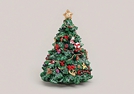 SPIELUHR TANNENBAUM POLY 16X12CM}