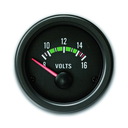 Zusatzinstrument, Youngtimer-Design, Volt, schwarz, Ø52mm
