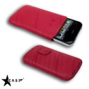 Star-Case® Nova ''Linea'' for Apple IPhone 4. 4S echt Leder Fuchsia