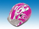 Kinderhelm für Radfahrer, silber/rosa 52-56 cm Kopfumfang, 1 Stück
