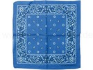 BA-076 Bandana Kopftuch paisley blau