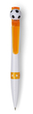 Kugelschreiber 'Soccer', Farbe: Orange, Groesse: Ø 1,8 x 14,2 cm