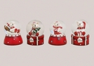 SCHNEEKUGEL EISBAER POLY SORT.10CM