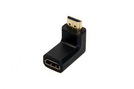 Winkeladapter HDMI 19p (Bu.) - 19p (St.) gold