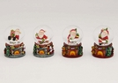 SCHNEEKUGEL NIKOLAUS POLY SORT.4X7CM