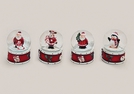 SCHNEEKUGEL WEIHNACHTSDEK.POLY SORT .5CM