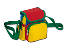 Kindertasche aus Polyester 70D. 1 Hauptfach und 3 weitere Faecher, Schultergurt.