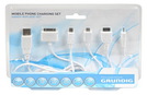 Handy-Aufladeset GRUNDIG ''HAS-USB'' mit 5 Adaptern für Samsung, Nokia, uvam.