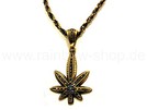 KHH-06 Hip Hop Kette - Cannabis messing
