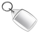 Schluesselanhaenger 'Window', Farbe: Transparant, Groesse: 4,2 x 9 x 0,6 cm