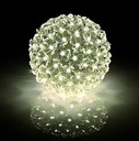 LED Leuchtkugel McShine 100LEDs, Ø15cm, transparent Kabel, IP44, warmweiß