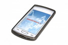 Silicon Case (Flex) für Samsung S8600 Wave 3 transparent / black