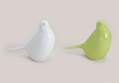 VOGEL GRUEN/WEISS PORZ.2-F.S.21X8X17CM